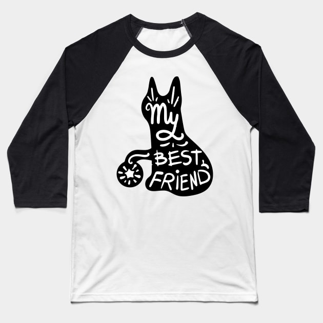 My Best Friend Baseball T-Shirt by timegraf